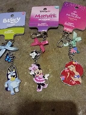 3 Disney Keychains